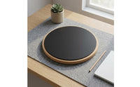 Black Striking Surface Quiet Drum Pad Beige Rim 12-Inch Drum Pad Hand Feel Music Accessory Portable