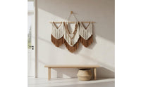 Macrame Wall Hanging Handmade Bohemian Wall Tapestry Tassel Details House Decoration for Living Room, Bedroom, Nursery