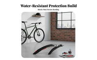 2 Pieces Front and Rear Bike Mudguard Set Easy to Install Front and Rear Mudguard Set Mountain Bike Spray Guard Long-Lasting