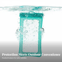 Double-Sided Phone Dry Bag Floats on Water Waterproof Phone Protector Clear Photography Window for Swimmers, Beachgoers, Swimming Pool, Snorkeling