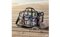 Waterproof Clear PVC Makeup Bag Easy to Clean Clear Makeup Bag Multifunctional Transparent Cosmetic Organizer Long-Lasting for Travelers, Beach, Travel, Gym