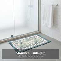 Super Absorbent swift-dryingDrying Foot Pad Non-Slip Bath Rug Soft and Comfortable Bathroom Accessory Easy to Clean for Families, homeowners, Pet Owners, Shower, Entryway, Dormitory