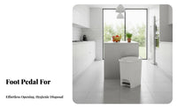 Double Release Ing Garbage Can Detachable Inner Container Foot Pedal Trash Can Press Top Waste Bin Modern Design for Living Room