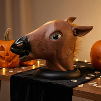 Horse Head Costume Headpiece Black Muzzle Full-Horse Head Headpiece Pointed Ears