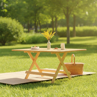 Foldable Folding Table Space-Saving Table with Folding Legs Portable Furniture Compact for Students