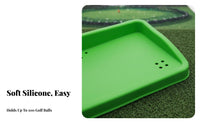 Large Capacity Silicone Golf Ball Box Long-Lasting Golf Practice Ball Holder Flexible for Golfers, Beginners, Backyard