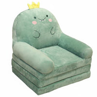 Cute Cartoon Characters Convertible Character Chair Foldable Design Fold-out Lounger Chair Fluffy and Soft children's Furniture Perfect Gift Idea for Preschoolers, Grandparents, Playroom, Daycare, Reading, Bedroom