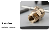 Rust Resistant Brass Grease Nipple Precision Machined Straight Brass Oil Nozzle Leak-Proof