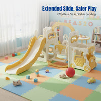 Indoor Toddler Slide, Foldable Multi-Function Climbing Frame, Kids Playset for Home