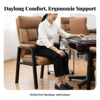 4 Pieces Thick padding Padded rear Mahjong Seat Sturdy Construction Game Room Chair Simple Design Conference Furniture for Families, Home