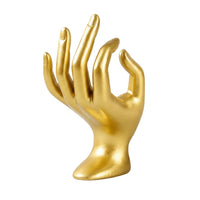 Resin Band Holder Display Hand Stand Sculptural Jewelry Display with Rounded Base Tabletop Hand Jewelry Holder Compact for Vanity Tables