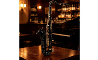 Brass Tenor Sax with Case Lacquered Tenor Saxophone Engraved Woodwind Curved for Beginners, Students, Players, Band Practice, Rehearsals, Stage