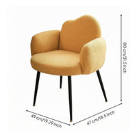 Dressing Chair Padded Seat Upholstered Makeup Stool Dark Finish Household Seating for Desk
