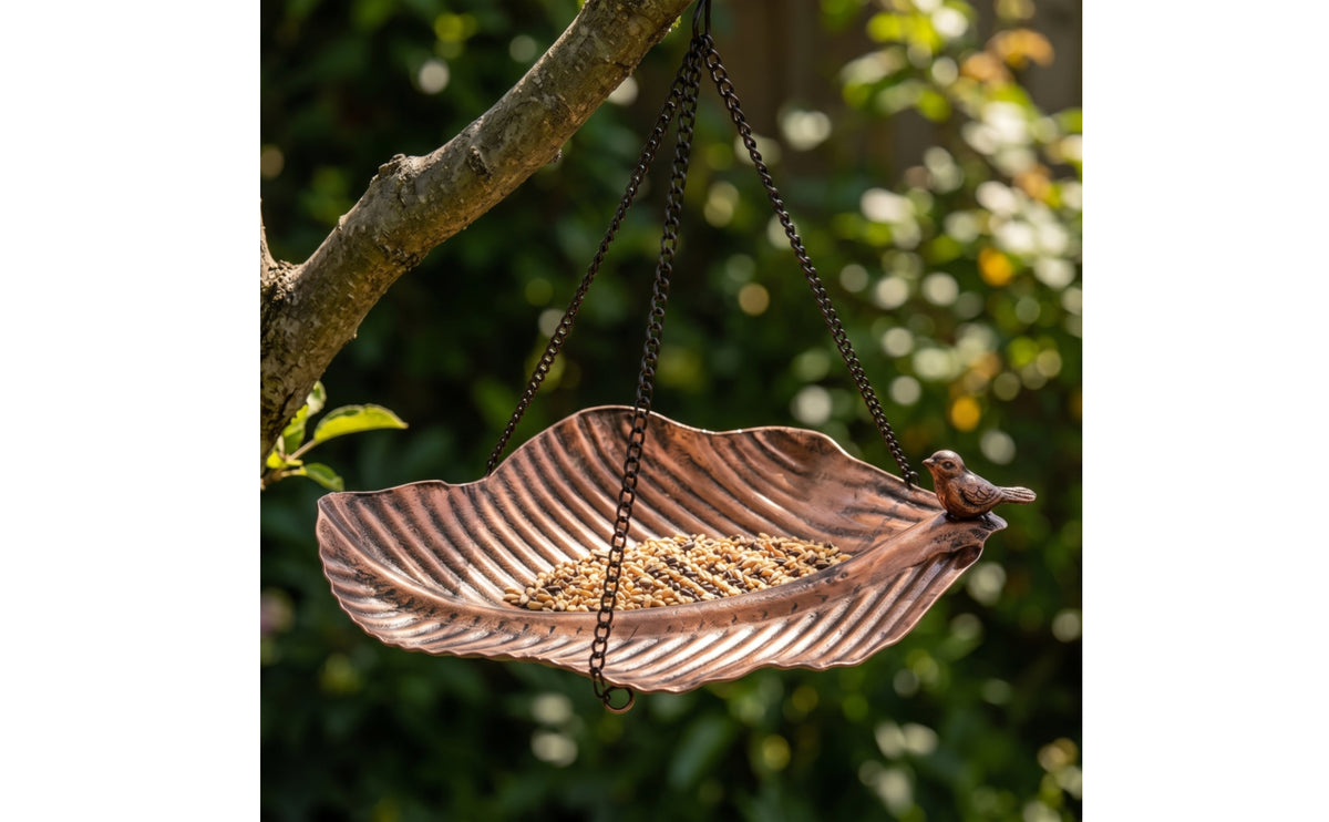 Iron Leaf Bird Feeder