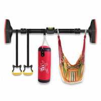 Pull-up Bar with Bubble Level Adjustable Doorway Pull-up Bar Safe for Home Gym