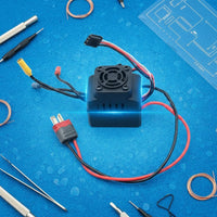 RC Brushless Controller Overheat Protection Brushless ESC Heat Heat Dissipation Fan Vehicle Electronics for Wltoys Repair
