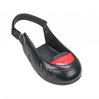 Raised Toe Cap Strap-Fastened Shoe Cover Enclosed Construction Exposed-heelHeel Shoe Cover Embossed Footwear Protection Textured
