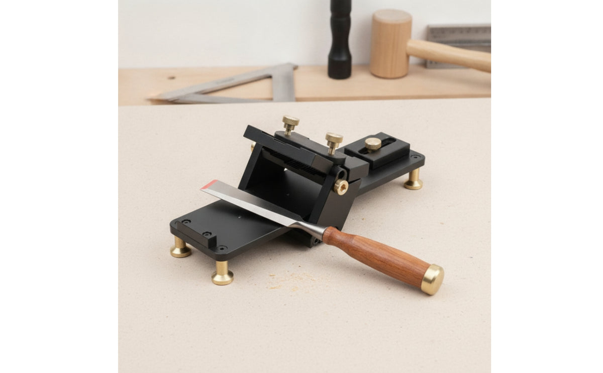 Precision Straight Sharpening Guide Slimline Blade and Plane Sharpening Jig Adjustable Plane Iron Honing Jig Metal for Woodworkers, Craftsmen, Woodworking, Workshop