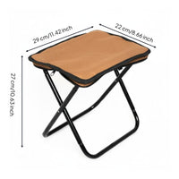 Foldable Portable Folding Stool Lightweight Folding Stool Compact Camp Seat Stable for Fishing