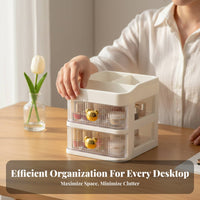 Clear Drawer single unit Minimalist stylish Transparent interchangeable Drawer Adaptable Desktop Organizer for Home Organizers, Desk, Vanity, Dorm Room