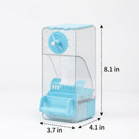 Automatic Timed Avian Feeder and Avian Feeders, Husk Separation Feeder for Parakeet and Small Avian Species, Anti-Scatter Design with Removable Base