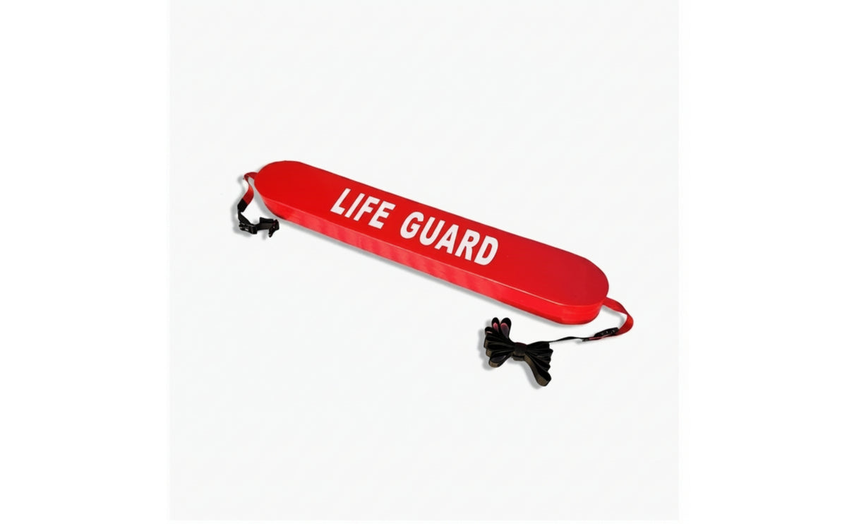 High-Visibility Lifeguard Rescue Buoy Buoyant Rescue Buoy with Straps Heavy-Duty Torpedo Buoy Robust for Lifeguards, First Responders, Swimming Instructors, Beaches, Water Parks