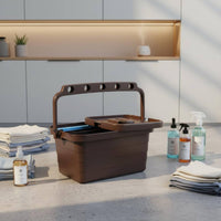 Plastic Cleaning Container Multi-Purpose Lidded Storage Container Easy to Stow