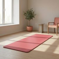 Non-Slip Exercise Mat with Carrying Strap and Bag Water-Absorbing Exercise Mat with Carry Bag Portable Cushioned for Yogis, Fitness Enthusiasts, Home Workouts, Stretching