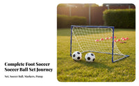 Easy Assembly Kids Soccer Goal Set Sturdy Construction Portable Soccer Goal All-Weather for Families, Beginners