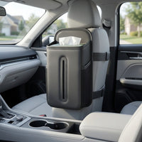 Car Seat Organizer with Tissue Holder Slim Car Seat Side Bag with Mesh Pocket Multiple Pockets Long-Lasting for Commuters