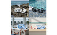 Tempered Glass Snorkeling Mask with Snorkel Wide-View Mask and Snorkel Set Clear Lens Water Sports Gear Silicone for Snorkelers, Travelers, Beach Trips, Pool Practice