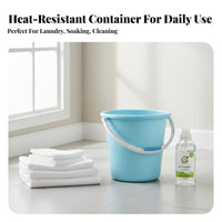 Bucket with Handle Large Capacity Foot Soak Basin High Temperature Resistant Utility Bucket with Handle for Renters, Dormitory, Dorm, Washroom
