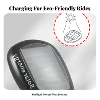 Battery-without Solar Bike Tail Light Easy to Install Solar Powered Bike Warning Light Water Resistant for Mountain Bikers, Kids, Rainy Days