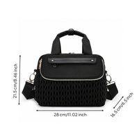 Diaper Bag with Changing Pad Organized Infant Carrier with Shoulder Strap Insulated Quilted Diaper Tote for Moms