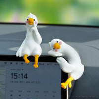 Cute Duck Car Dashboard Ornament Resin Figurine