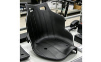 Black Go-Kart Seat Long-Lasting Single Go Kart Seat Rigid Lightweight for Children