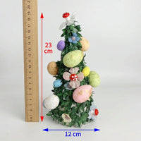 Easter Easter Cone Decoration Colorful Eggs Artificial Easter Tree Festive Atmosphere Cone-Shaped Egg Decoration for Families, Homeowners
