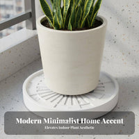 Round Plant Roller Base Water Reservoir Plant Pot Tray with Wheels Floor Pection Wheeled Planter Tray for Gardeners, Seniors, Indoor, Patio, Garden