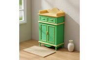 Miniature Footwear Storage Realistic Detail 1:12 Scale Dollhouse Cabinet Functional Opening Doors Model Building Supply for Hobbyists