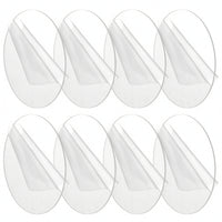 8 Pieces Circular Transparent Round Acrylic Sheets Flat Clear Acrylic Circles Lightweight Base Scratch-Resistant for Bakers, Engraving, Cake Decoration