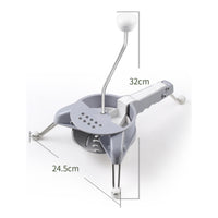Countertop Rotary Vegetable Cutter Detachable Manual Kitchen Cutter Sturdy Premium for Salad Preparation