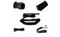 Padded Swim Belt with Resistance Cord Adjustable Swim Belt with Storage Bag Portable Swimming Coach Kit Custom Bundle for Swimmers