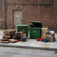 1/64 scale Trash Pile  Diorama Weathered Worn Cluttered Scene Model Realistic