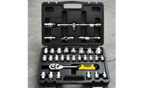 Ratchet and Socket Set Organized Socket Wrench Toolkit Strong Grip Mechanics Tool Set with Hard Shell Case for Amateur Mechanics, Garage, Workshop
