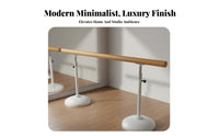 Portable Dance Barre Stable Design Freestanding Dance Barre Non-Slip Base Adjustable Height Dance Bar for Dancers, Beginners, Gym