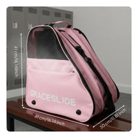 Inline Skate Carrier 3 Compartments Inline Skate Backpack Thickened Material Inline Skates Bag for Kids, Adults, Storage, Travel