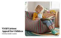 Comfortable Teardrop Bean Bag Chair Soft Texture Floor Seating Lightweight Indoor Furniture Removable Cover for Children, Students, Playroom, Living Room, study corner, Lounge Area