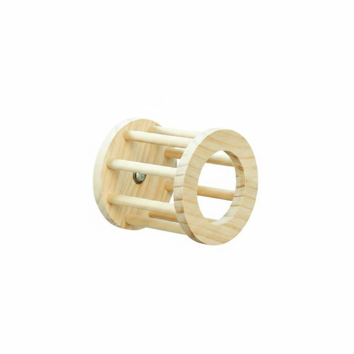 Rotatable Design Rotating Hay Dispenser Solid Wood Material Enclosure Accessory Chew-Resistant Small Pet Supply Effortless 360° Rotation for Chinchillas, Playpen