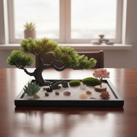 Miniature Landscape Model Meditation Mini Zen Garden Handmade Look for Desk