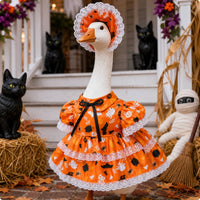 Porch Goose Dress Halloween Goose Outfit Decor Novelty Weather-Resistant for Homeowners, Yard, Garden